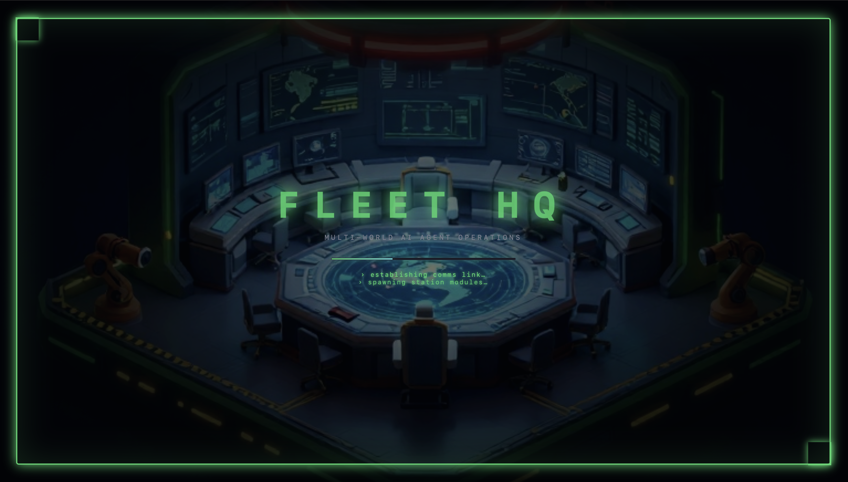 Fleet HQ — multi-agent orchestration command bridge